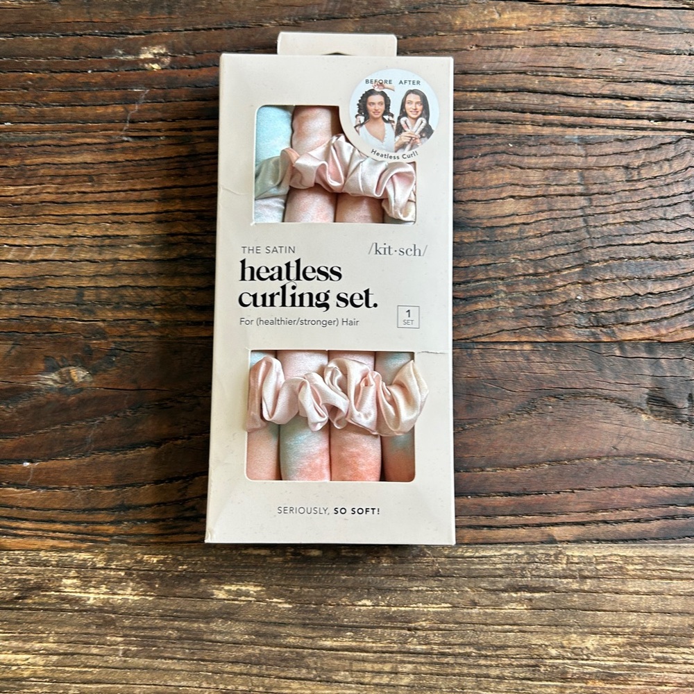 Kitsch | Satin Heatless Curling Set NWT